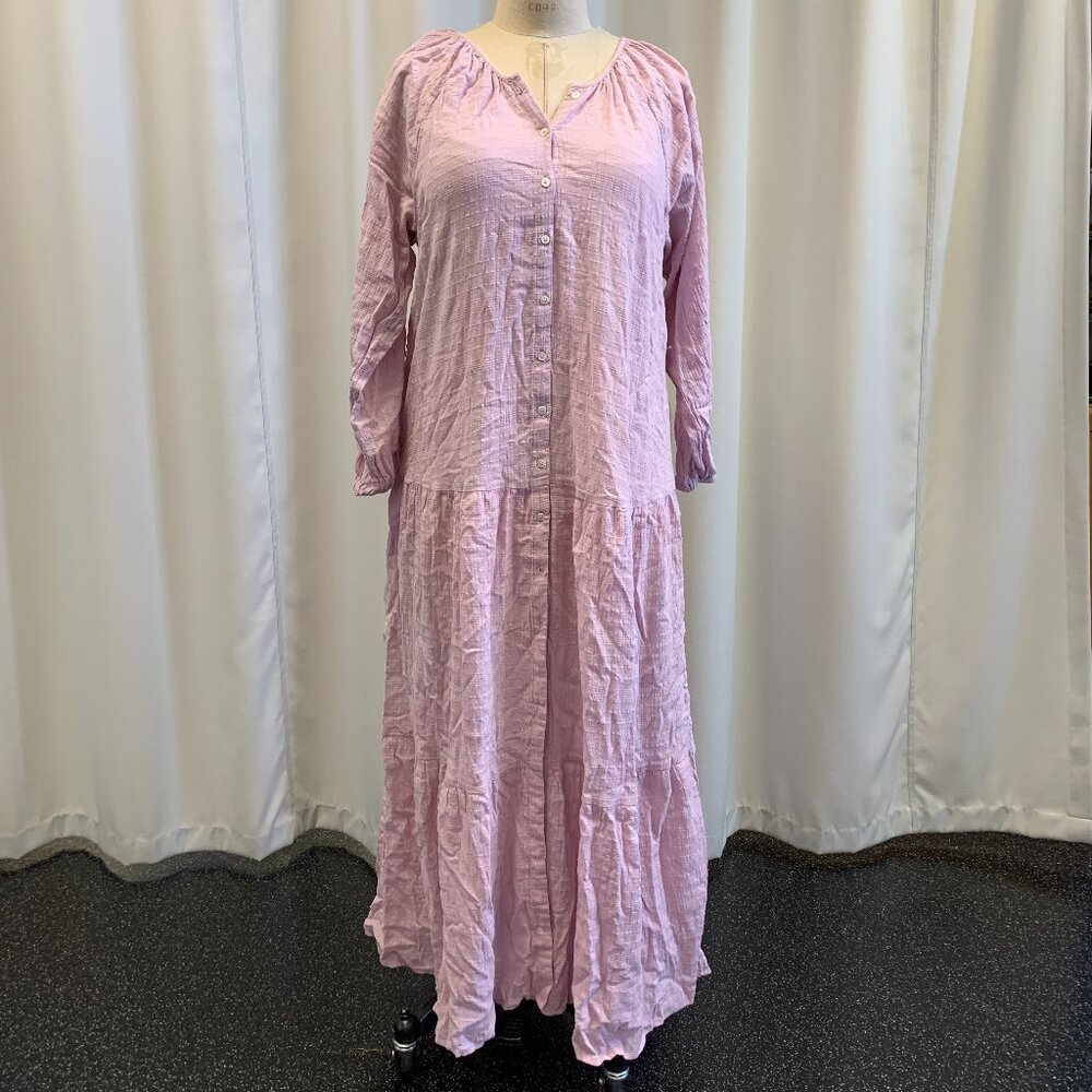 Pale Lavender Gauze Flowy Dress